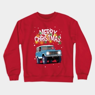 Ford Bronco Christmas Sweater design Crewneck Sweatshirt